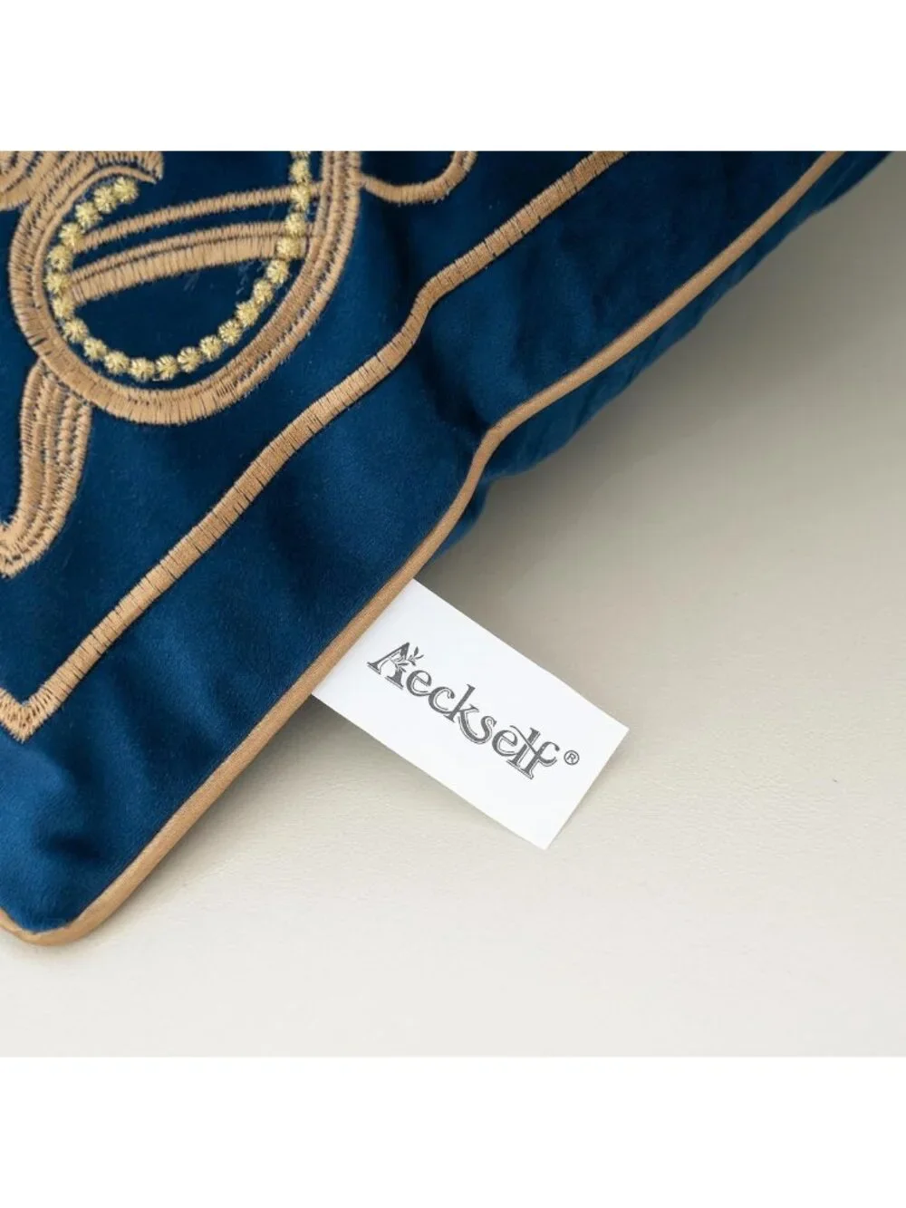 Luxurious 18x18 Floral Velvet Pillow Cover, Embroidered Throw for Couch